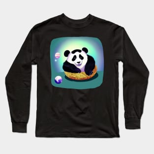 Biggest Panda In Universe  - Adorable Panda - Kawaii Panda Long Sleeve T-Shirt